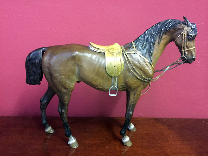BRONZE-REITPFERD